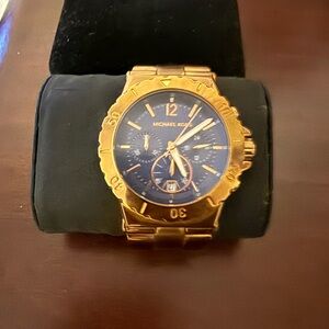 Michael Kors- Rose Gold and Blue face Watch